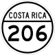 National Secondary Route 206 shield}}