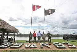 Martín Vizcarra visiting the town