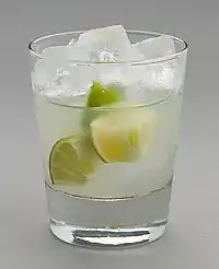 Image 13Caipirinha is the national drink of Brazil and is made from cachaça, lime, and sugar. (from List of national drinks)