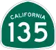 State Route 135 marker