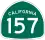 State Route 157 marker