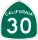 State Route 30 marker