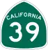 State Route 39 marker