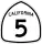 State Route 5 marker