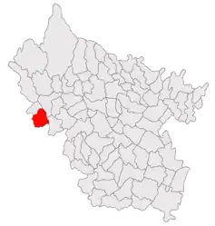 Location in Buzău County