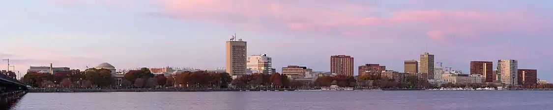 Panorama of Cambridge skyline in November 2016