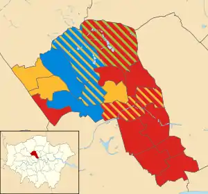 Camden 2010 results map