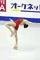 Bent-leg layover camel spin(Yuna Kim)