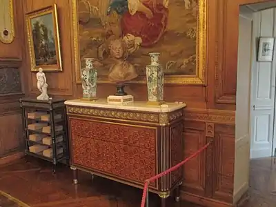 Drop-front desk by Jean-Francois Leleu Musee Nissim de Camondo, Paris