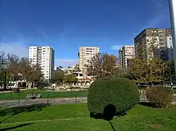 Campolongo with its 12-storey buildings