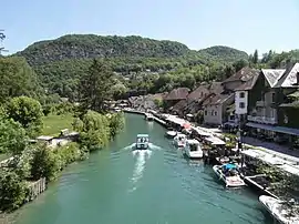 The Canal de Savières in Chanaz