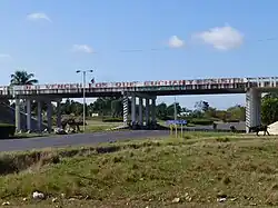 The A4 motorway exit of Candelaria