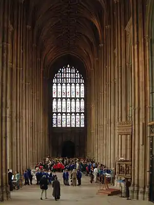 Canterbury Cathedral, nave looking west