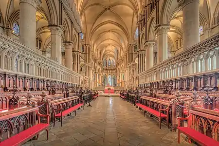 Choir of Canterbury Cathedral rebuilt by William of Sens (1174–1184)