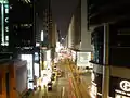 Canton Road along Harbour City at night, looking south in March 2015