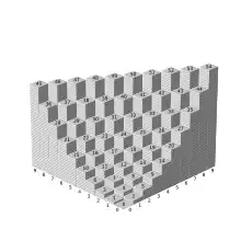 A graph of the Cantor pairing function