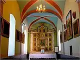 The chapel with the remains of the founder.