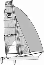 Formula 18 catamaran