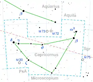 LP 816-60 is located in the constellation Capricornus