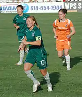 Lori playing for St. Louis against Sky Blue FC in 2009