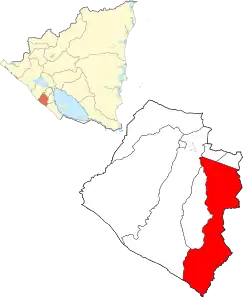 Municipal location in the Carazo Department