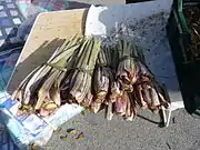 Cirsium pyrenaicum cut and ready to cook