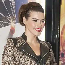 Willey outside the Manchester Opera House for a performance of the 9 to 5 musical in October 2012.