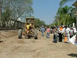 The inauguration of Lázaro Cárdenas' highway.