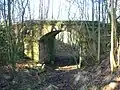 A view of the whole bridge looking towards the Lugton Water ford.