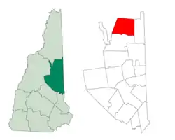 Location in Carroll County, New Hampshire