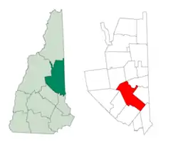 Location in Carroll County, New Hampshire