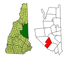 Location in Carroll County, New Hampshire