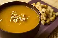 An apple and carrot soup