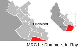 Location of Lac-Bouchette