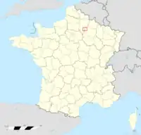 Location of Tardenois in France today