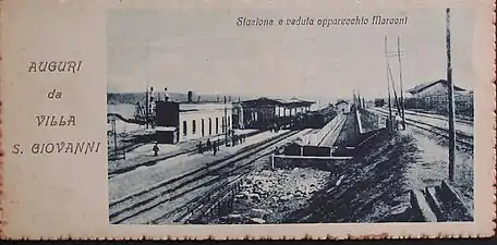 The station depicted in a 1906 postcard.