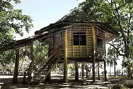 Casa Redonda, one of five nipa houses built by the Philippine national hero José Rizal during his exile in Dapitan.