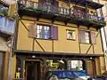 Half-timbered house in Susa, Piedmont