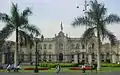 Facade of the Peru's Government Palace facing onto the Main Square