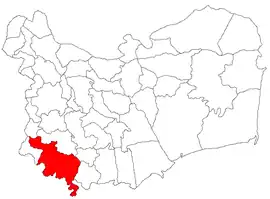 Location in Tulcea County