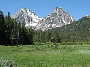 Castle Peak (left) and Merriam Peak (right)