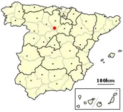 Location of Castrillo de la Vega