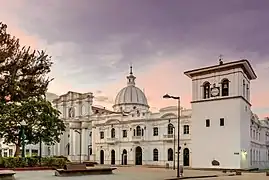 Popayán, Colombia plaza de armas. Spain impregnate its public square style in Hispanic America.