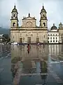 The archbishopric cathedral of Bogotá, by Domingo de Petrés, 1792. Neoclassic style.