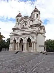 The Saint Nicholas Orthodox Cathedral in Galați (1906-1917), with Byzantine Revival influences