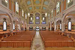 Interior view from the altar