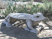 Cave Creek Museum lizard bench.