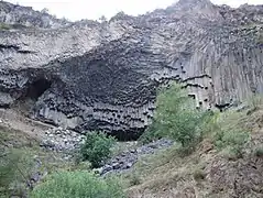 Basalt columns and caves near Kalbajar, locally known as "rock symphony"[citation needed]