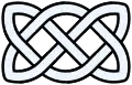 74 knot in Celtic artistic form, also found in some Hausa embroideries.