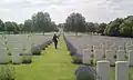 View of the cemetery from the Cross of Sacrifice